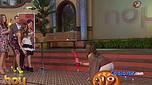 Mexican Andrea Legarreta shows off her big ass bent over in high definition