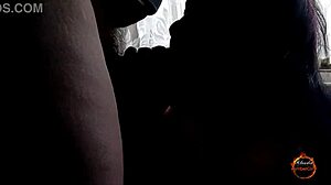 ASS LICKING in window, KLAUDIAAMBERGIRL gets CUM in mouth