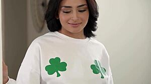 Gorgeous Latina Teen 18+ Stepsis Fucks Hairy Pussy