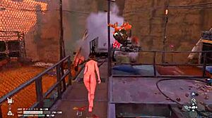 in this stellar blade mod, a petite asian girl gets watched in action