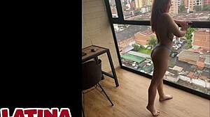 latina with huge boobs seduced into porn