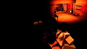 the roblox girl with big tits and ass gets fucked by a monster cock all night until daytime