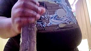 boyfriend tee v5 with huge monster cock and curvy boobs