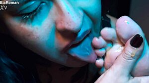 She asks if you'd lick her honey feet