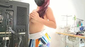 Caught Stepsister In Homemade Porn Action! Real Amateur Fun