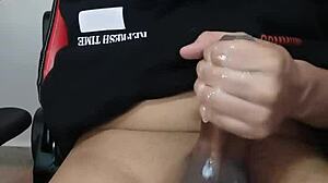 amateur guy moans watching chaturbate to shaking orgasm