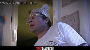 Conspiracy theorist gets hardcore anal from sexy milf alien in taboo fantasy with big tits and ass play.