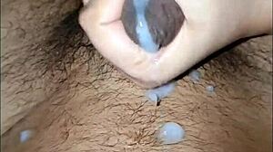 Priya rubs husband's dick in slow motion