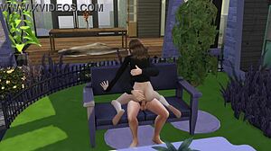 in sims 4, the hot teacher lets the student fuck her for extra credit pt1