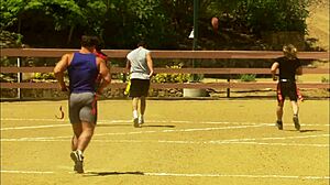 Eva Angelina deepthroats thick dick then fucks it outdoors with pussy gaping!