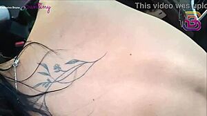 almost caught by my cop husband's cuckold seeing me with giant cock in car 😏