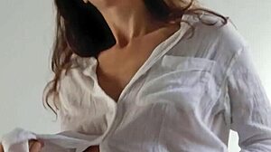 Oh wow, russian beauty nicole winter with natural tits does solo striptease for playboy!