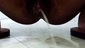 Skinny indian teen housewife flashes and uses toys in homemade exhibition