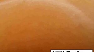 abigail showers and shaves her pussy