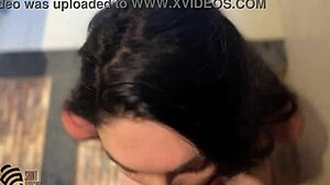 S sexy milf gives blowjob in shower, leading to real female orgasm and cumshot