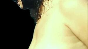 cadela safada sucks fat monster cock in masked bdsm session