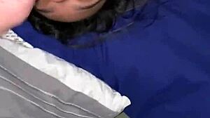 Does this teen want a facial on her glasses?