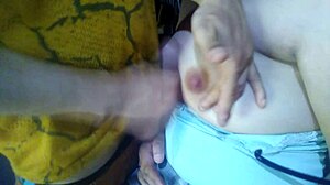 playing with breasts in old toolshed, so sensual 😍