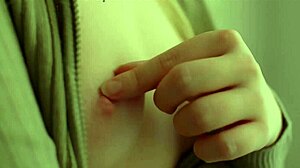 beautiful blonde model, tease those nipples and pussy close-up!