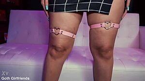 Nika Venom Enjoys Goth Domination With Cum On Tits From Handjob