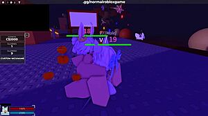 spooky bunny gets bred during halloween night