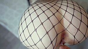 Friends wife lets you cum inside her wet pussy multiple times in fetish moaning ass action with teen 18+ bent over.