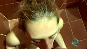 deepthroat puke pee shower