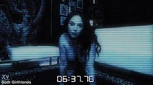 Nika Venom Enjoys Goth Domination With Cum On Tits From Handjob