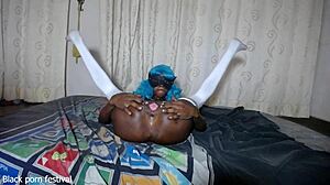 Nat Shatta Skinny Horny Whore Masturbates Solo