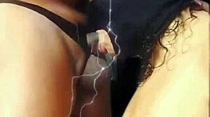 cadela safada sucks fat monster cock in masked bdsm session