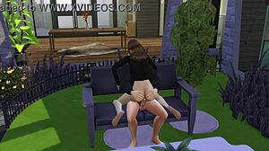 in sims 4, the hot teacher lets the student fuck her for extra credit pt1