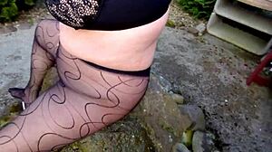 best of hot-pussy66 in black nylon stockings