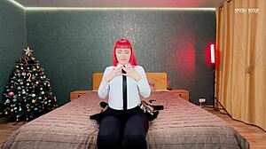 Makima Seduces Neighbor in Femdom Roleplay for Creampie