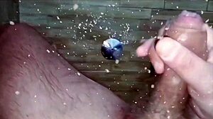 Tanned Cute Roommate Goes Barefoot Outdoor In Wet Taboo Scene