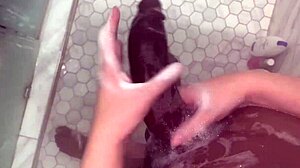 stepbrother convincing stepsisters for first time anal in shower... omg your huge monster cock might not fit my tight ass 😱
