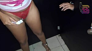 Amateur Brunette Blows Big Black Cock in Cuckold Party