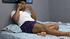 Stepsister's Wet Pussy Licks Stepbrother's Monster Cock In Tight Massage