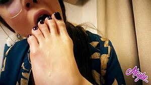 Arianamaybe Slobbery Sucking Toes