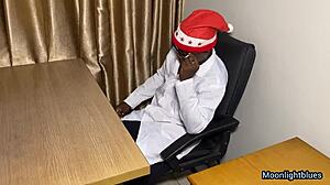 ebony petite 18+ fucks bbc family doctor for christmas in hospital