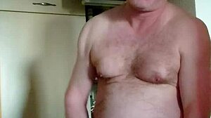 nylonjunge feeling horny in the morning with coffee