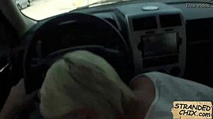 Sexy teen 18+ babe gets picked up and fucked outdoors in hidden spot by Dani Desire