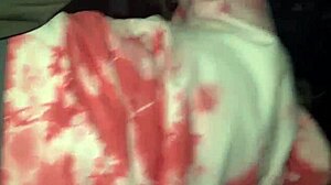 Specific public sex in car at laundromat with spin cycle