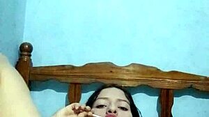 Young Latina Masturbates With Natural Tits In Bedroom Until Cum