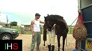 hot girl gets fucked and ass fingered with big cock riding