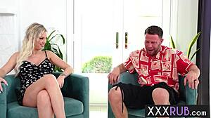 Best Friend Pounds Babe Kenzie Taylor And Masseuse Cubbi Thompson In Hot Nuru Massage Session