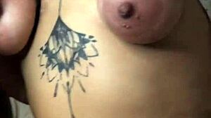 Spank those tits while choking and dominating her big ass with blowjob gagging