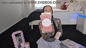 Shopping and unboxing new items at the store