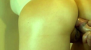 Stepsister fucked doggy style bent over ass