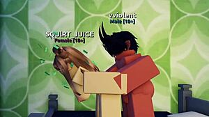 Creamy anal sex with blowjob in roblox condo