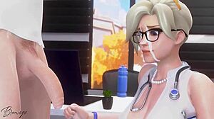 Mercy blowjob sucking is so intense and hot! 😍